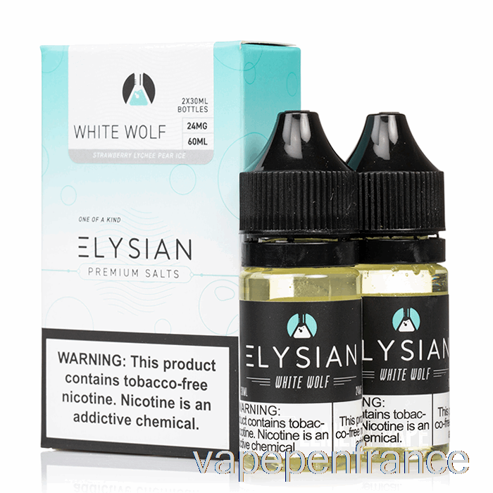 Loup Blanc - Sels élyséens - Stylo Vape 60 Ml 24 Mg